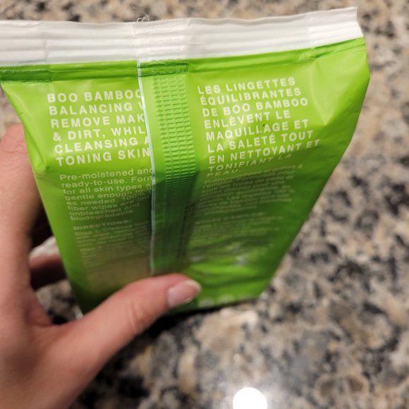Boo Bamboo SKIN BALANCING BAMBOO MAKEUP REMOVER WIPERS 25x PACK - Picture 5 of 10